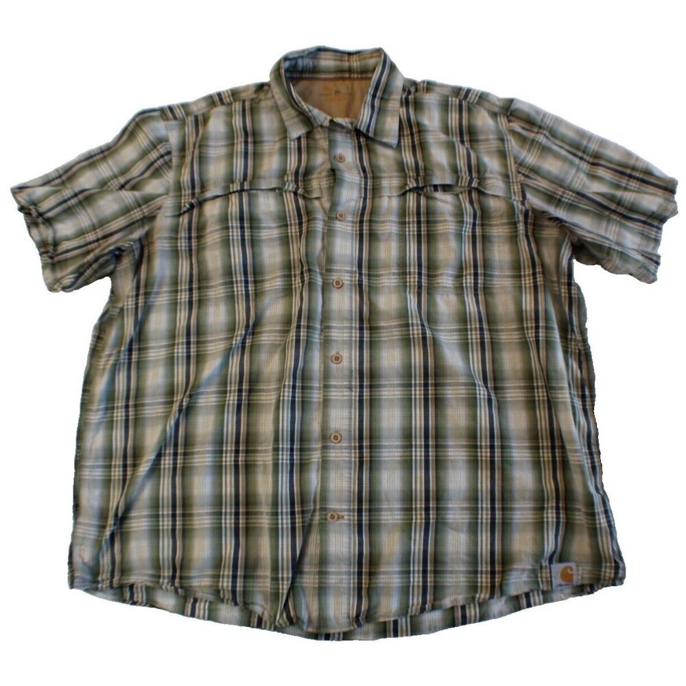 Carhartt Force Relaxed Fit Button Down Shirt Men's‎ Size 2XL